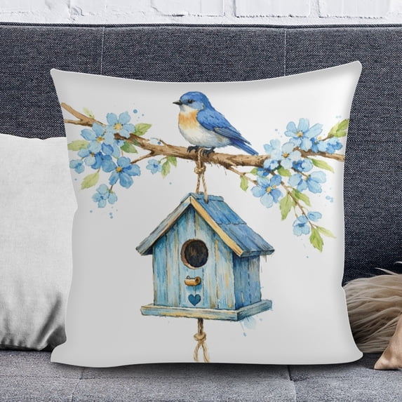 Djunllk Easter Pillow Covers 17x17, Spring Cozy & Breathable Holiday Home Farmhouses Decorative Pillowcases