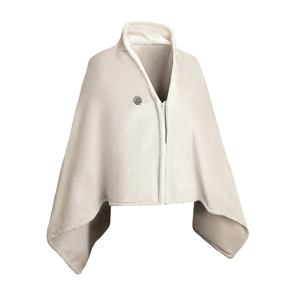 Djunllk Electric Heated Blanket - Wearable Heated Blanket for Shoulder and Back, Portable USB Shawl for Outdoor Camping, 61 x 34 inch