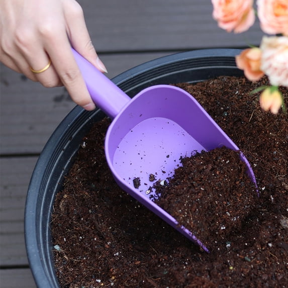 Djunllk Garden Shovel, Pet Poop Shovel Plastic, Small Shovel for Digging and Planting Flowers, Household Spade Shovel for Digging Sand, Driving the Sea, Planting Vegetables Flowers Garden Trowel