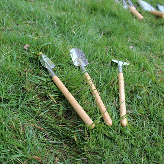 Wzzjkit Garden Shovel - Stainless Steel Small Shovel for Digging and Planting Flowers, Household Spade Shovel for Digging Sand, Driving the Sea, Planting Vegetables Flowers Garden Trowel 3PC