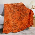 thumbnail image 1 of Djunllk Halloween Throw Blanket 51 x 59 Inch, Gentle Fleece Fall Throw Blanket Cozy Warm Cute Halloween Spider Web Blanket, Ultra-Soft Blankets and Throws for Couch Sofa Bed, 1 of 7