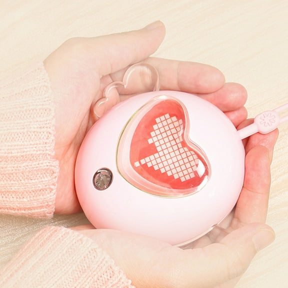 Djunllk Hand Warmers Rechargeable - Valentines Gift Heart Shaped Portable Electric Hand Warmers, USB Charging