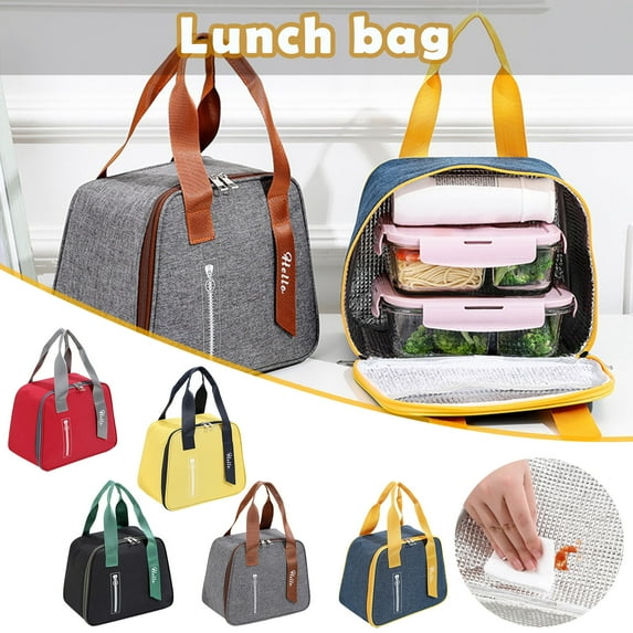 kladzum Insulated Lunch Bag Reusable Lunch Box Women Men, Cloth Large Capacity Thickened Portable Lunch Bag Storage Bag, Lunch Bag