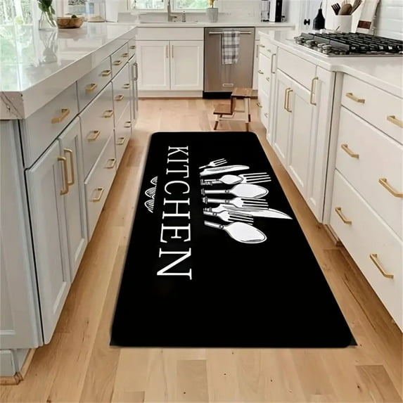 Djunllk Kitchen Mat - Non Slip & Stain Resistant Floor Mat Stylish Doormat for Kitchen, 15 x 23 inch