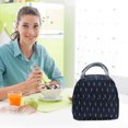 thumbnail image 1 of kladzum Large Capacity Lunch Box Bag, Portable Insulated Lunch Bag, Thickened Bento Bag with Pattern, Lunch Bag, 1 of 6