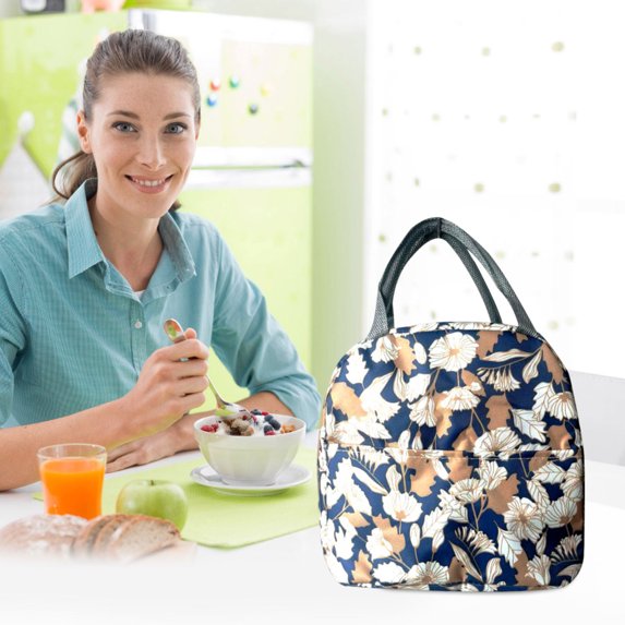 Djunllk Large Capacity Lunchbox Bag Handheld Insulated Lunch Bag Thickened Bento Bag, Lunch Bag on Clearance