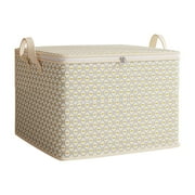 Djunllk Large Storage Bags, Closet Organizers and Storage, Clothes Storage Bins with Lids, Foldable Storage Containers with Reinforced Handles for Clothing, Blanket, Bedding, Comforter