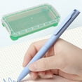 thumbnail image 1 of Djunllk Pencil Case - Bright Color Rigid Plastic Pencil Box with Clear Separate Snap-On Lid, Stackable Pen Case Storage Box Art Craft Marker Organizer, 1 of 9