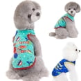 thumbnail image 1 of kladzum Pet Dog T Shirt Small Dogs Clothes Dog Tshirt, Fashion Pet Spring and Summer Space Print Patchwork Costumes Pet Vests, Puppy Shirts Dog Vests Apparel, 1 of 3