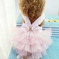 thumbnail image 1 of kladzum Pet Dress Shirt Cute Dog Princess Dress Skirt Stripe Lace Dress Dog Dress Princess Dresses for Dog, Puppy Summer Apparel Clothes Dog Clothes, 1 of 4