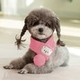 thumbnail image 1 of kladzum Pet Scarf Pet Bandanas Dog Neck Warm Bandanas Puppy Accessories Matching Pet Clothes Pet Supplies Wholesale Woolen Puppy Scarf, 1 of 6