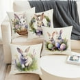 thumbnail image 1 of Djunllk Pillow Covers 18x18, Spring & Easter Cozy & Breathable Holiday Home Farmhouses Decorative Pillowcases, 1 of 7