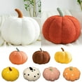 thumbnail image 1 of Djunllk Pumpkin Throw Pillow Fluffy Ultra Soft, Small Size 7" Diameter, Fuzzy 3D Pumpkin Pillow Thanksgiving Halloween Decorations, Cute Plush Pumpkin Toy Fall Decor for Home, 1 of 8