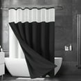 thumbnail image 1 of Djunllk Shower Curtain Liner 72 x 36 in 2 Layered Waterproof Shower Curtains for Bathroom Flexible Bathroom Accessories with 6 Hooks, 1 of 6