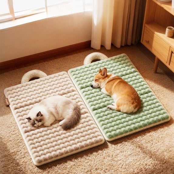 Djunllk Small Dog Bed Cozy Comfy Soft Cat Bed Washable Sleeping Pad for Puppy Kitten Small Pets