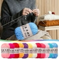 thumbnail image 1 of Djunllk Soft Cotton Yarn for Crocheting, 1.7oz/48g Premium Crochet Yarn & Knitting Yarn for DIY Crafts, Clothes, Handmade Toys, Home Decor Kids Toys, Machine Wash Bulk Yarn Gifts for Women, 1 of 7