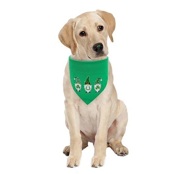 kladzum St. Patrick's Day Dog Bandanas Double Layer St. Patrick's Day Pet Scarf Pet Saliva Scarf Pet Scarf Dog Scarf, Holiday Bandana Bib Handkerchief