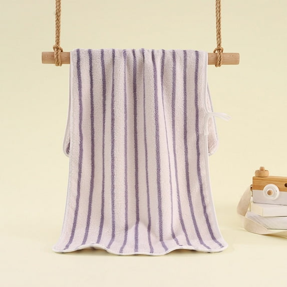 Djunllk Striped Hand Towels Super Soft, Premium Microfiber Hair Towel Highly Absorbent, Washcloths Basic Bathroom Towels for Bathroom Hotels Gym, 29.5" x 13.8"