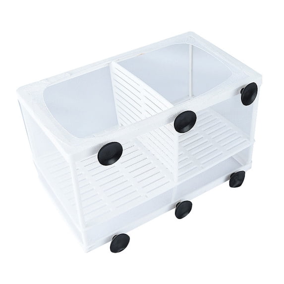 kladzum Suspenable White Plastic Aquarium Tank Isolation Net Hatchery Equipment,Fish Tank Accessories