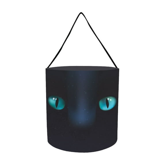 Djunllk Trick or Treat Bags Halloween Decorations, Pumpkin Candy Bucket Reusable Halloween Basket, Portable Baskets for Kids Halloween Party Favors Supplies Props