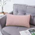 thumbnail image 1 of Djunllk Twisted Texture Pillow Covers Rectangular Solid Color Decorative Textured Pillow Protector for Modern Home Decor Sofa Bedroom Holiday Gift Pillow Cases, 1 of 6