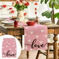 thumbnail image 1 of kladzum Valentine's Day Table Runner, Colorful Love Table Flag Valentine's Day Restaurant Living Room Tabletop Decoration Wedding Anniversary Valentines Day Decorations, 1 of 6