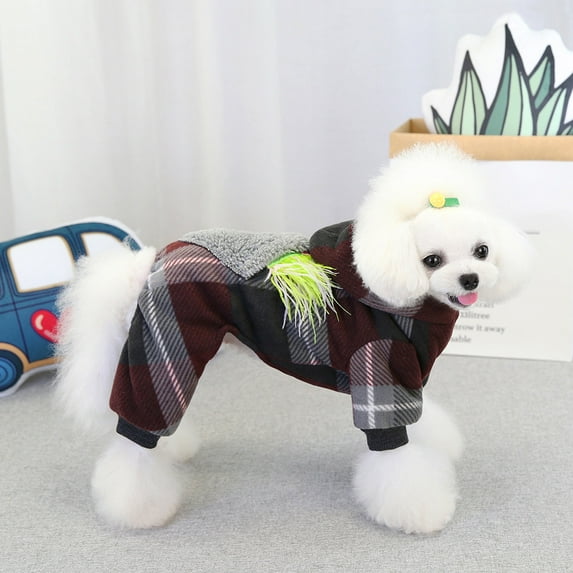 kladzum Warm Dog Winter Clothes, Pet Clothes Four-Legged Clothes Thickened Fall and Winter Clothes New Dog Winter Coat