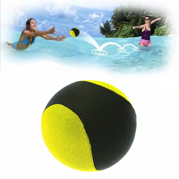 Djunllk Wave Skipping Ball, Nylon Water Skipping Ball, Skip Ball Bouncy Balls for Adults Beach Balls Outdoor, Summer Pool Outdoor Beach Toys Water Games Beach Accessories for All Ages, 1.97 Inch