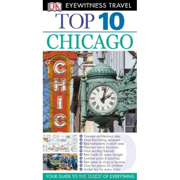 Pre-Owned Top 10 Chicago [With Map] (Paperback) 0756684544 9780756684549