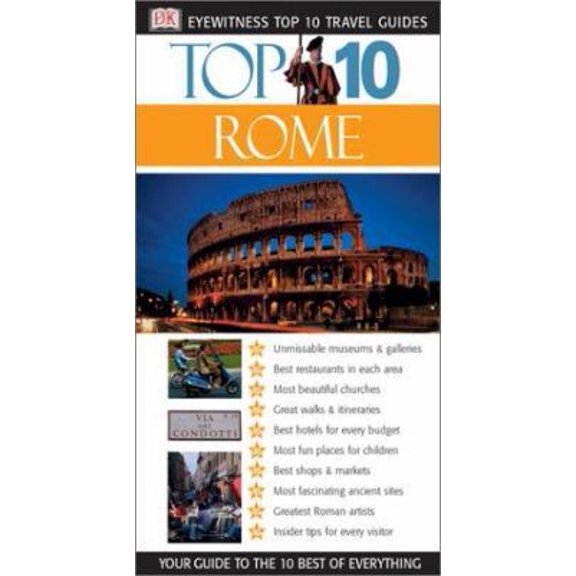 Pre-Owned Eyewitness Top 10 Travel Guides: Rome (Eyewitness Travel Top 10) (Paperback) 0789484374 9780789484376