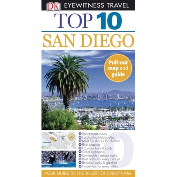Pre-Owned Top 10 San Diego [With Map] (Paperback) 0756645700 9780756645700