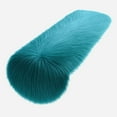 thumbnail image 1 of FabricLA Dk Turquoise Faux Fur Accent Cut 12 x 24 Inches with Rounded Edges for Holiday & Christmas Decor, 1 of 9