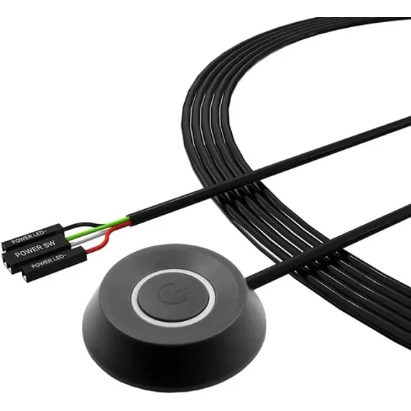 Dke Pc Power Button Desktop Computer Case Switch On Off Hdd Push...