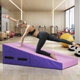 thumbnail image 1 of Dkeli Incline Gymnastics Mat Tumbling Mat Home Gym Mat 48x24 Non-slip PVC Surface, Pink, 1 of 8