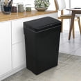 thumbnail image 1 of Dkeli Plastic Kitchen Trash Can Automatic 13 Gallon Garbage Can with Lid, Black, 1 of 7