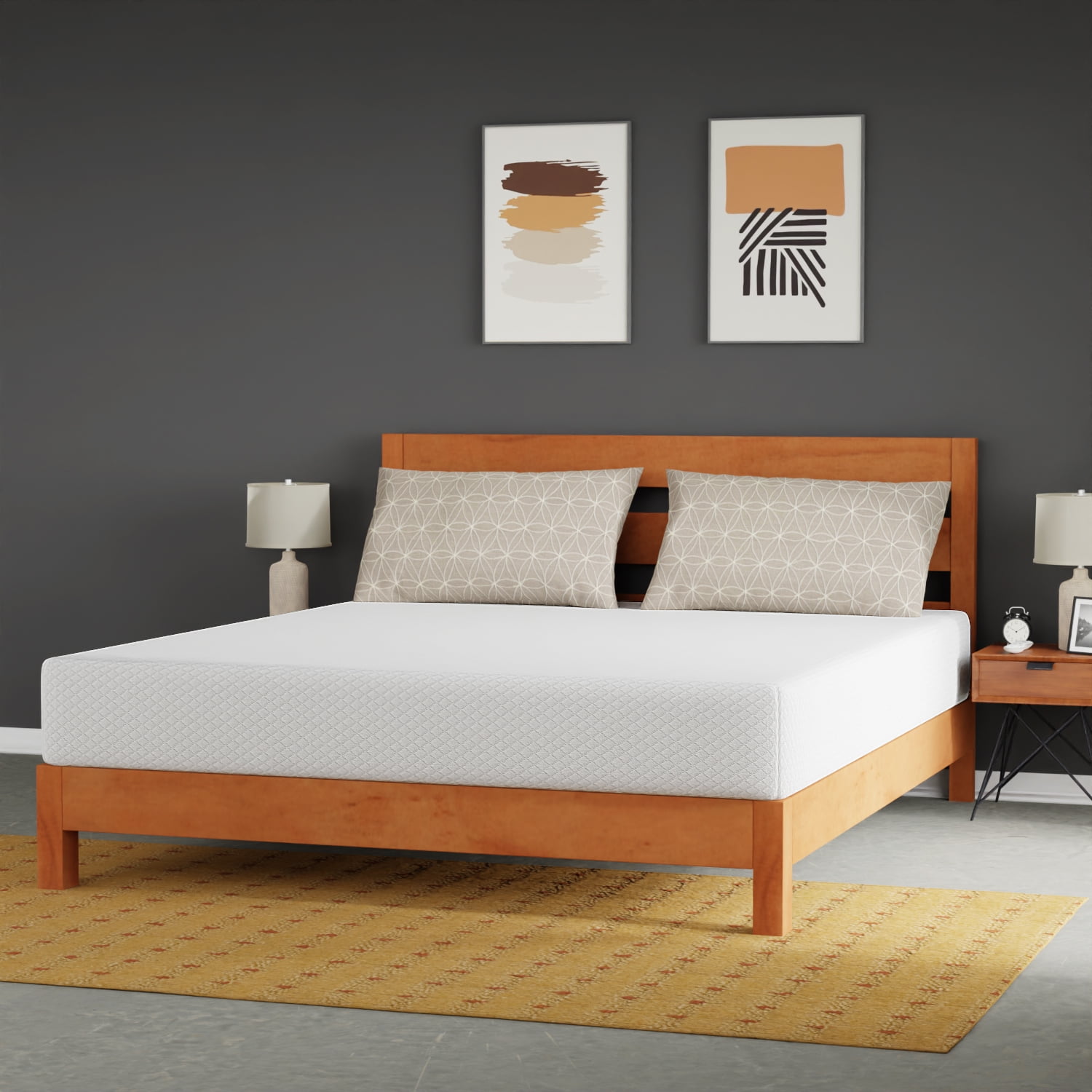 Dkelincs 10 inch Gel Memory Foam Mattress for Cool Sleep & Pressure Relief, Medium Firm Mattress in a Box, California King