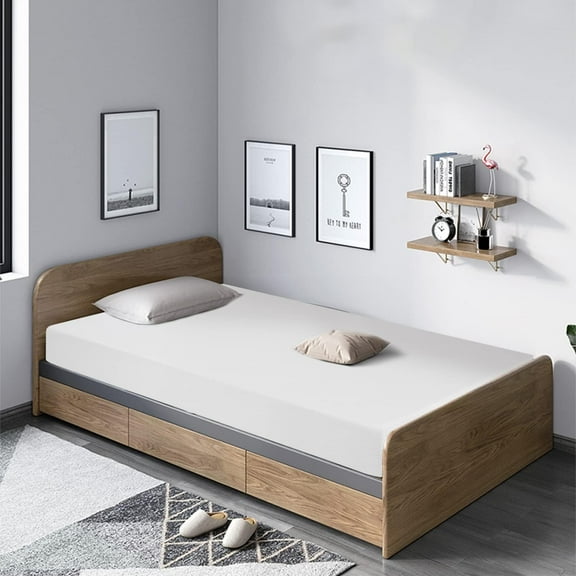 Dkelincs 12" Twin Size Mattress, Cooling Gel Memory Foam Mattress in a Box, Medium Firm Mattress for Pressure Relief, White