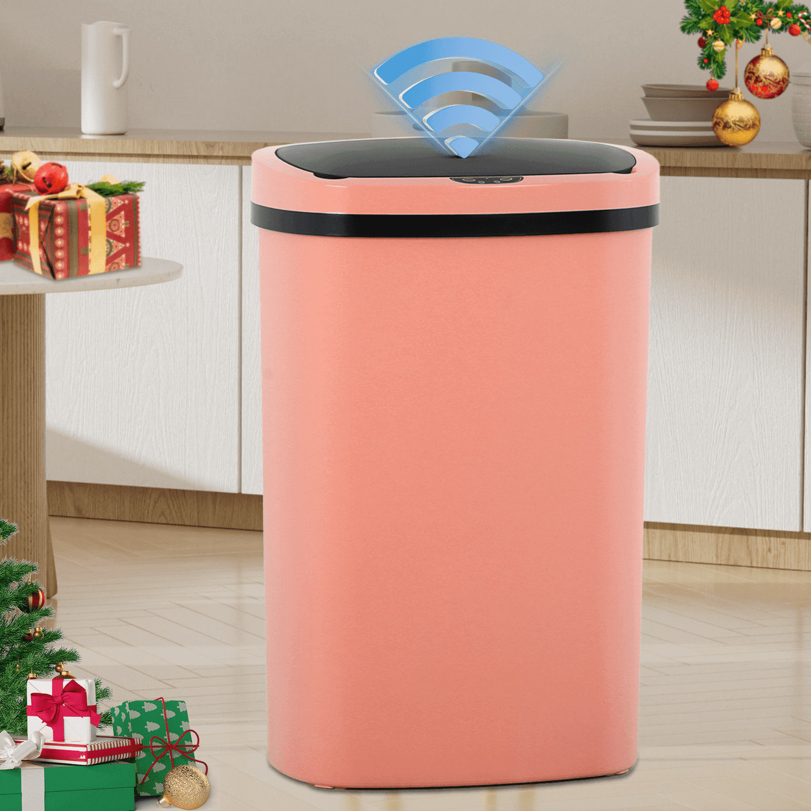 Dkelincs 13 Gallon Automatic Trash Can for Kitchen Bedroom Touch Free ...