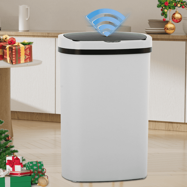 Dkelincs 13 Gallon Automatic Trash Can for Kitchen Bedroom Touch Free ...