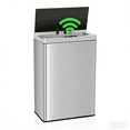thumbnail image 1 of Dkelincs 13 Gallon Stainless Steel Kitchen Trash Can Automatic Touch Free Garbage Can with Lid, Silver, 1 of 7