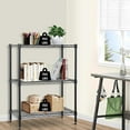 thumbnail image 1 of Dkelincs 3 Tier Shelf Storage Rack Steel Wire Shelving for Storage, Adjustable Utility Metal Shelves 450 lbs for Kitchen Garage Pantry Closet, Black, 1 of 7