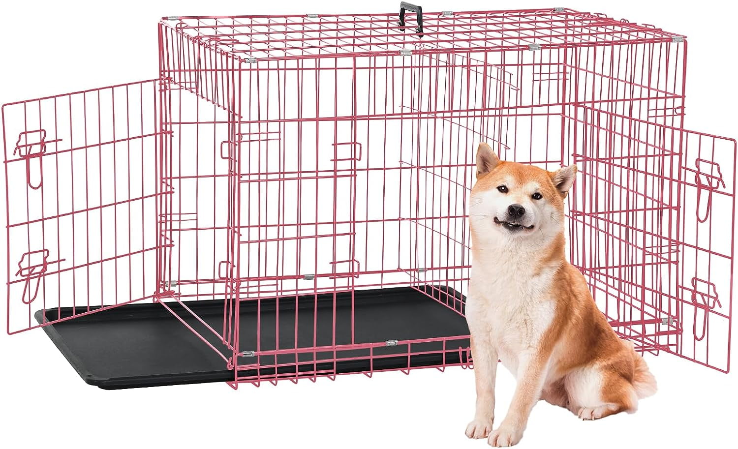 Dkelincs 36 inch Dog Crate for Medium Dogs Portable Foldable Dog Kennel