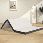Dkelincs 4" Tri-Fold Folding Mattress Portable Memory Foam Mattress with Washable Cover, Queen
