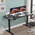 thumbnail image 1 of Dkelincs 48"×24" Electric Height Adjustable Standing Desk Home Office Computer Desk with 2 Memory Function, Black, 1 of 8