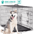 thumbnail image 1 of Dkelincs 48 inch Dog Cage Large XXL Dog Crates for Large Dogs Pet Animal Segregation Cage with Double-Door for Dog Training Indoor, 1 of 8