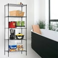 thumbnail image 1 of Dkelincs 5 Tier Wire Shelving Unit Multifunctional Steel Large Storage Rack Free Standing Metal Shelf 750 lbs Capacity for Kitchen Living Room, 24''x14''x60'' (Black), 1 of 9