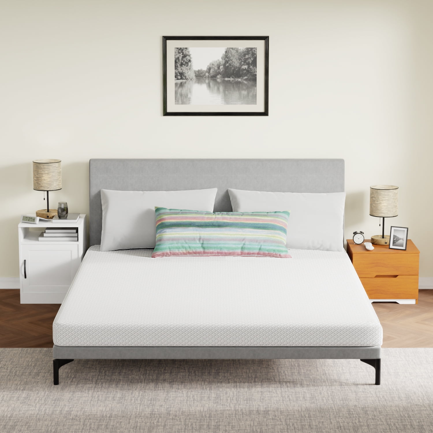 Dkelincs 5 inch Gel Memory Foam Mattress for Cool Sleep & Pressure Relief, Medium Firm Mattress in a Box, California King