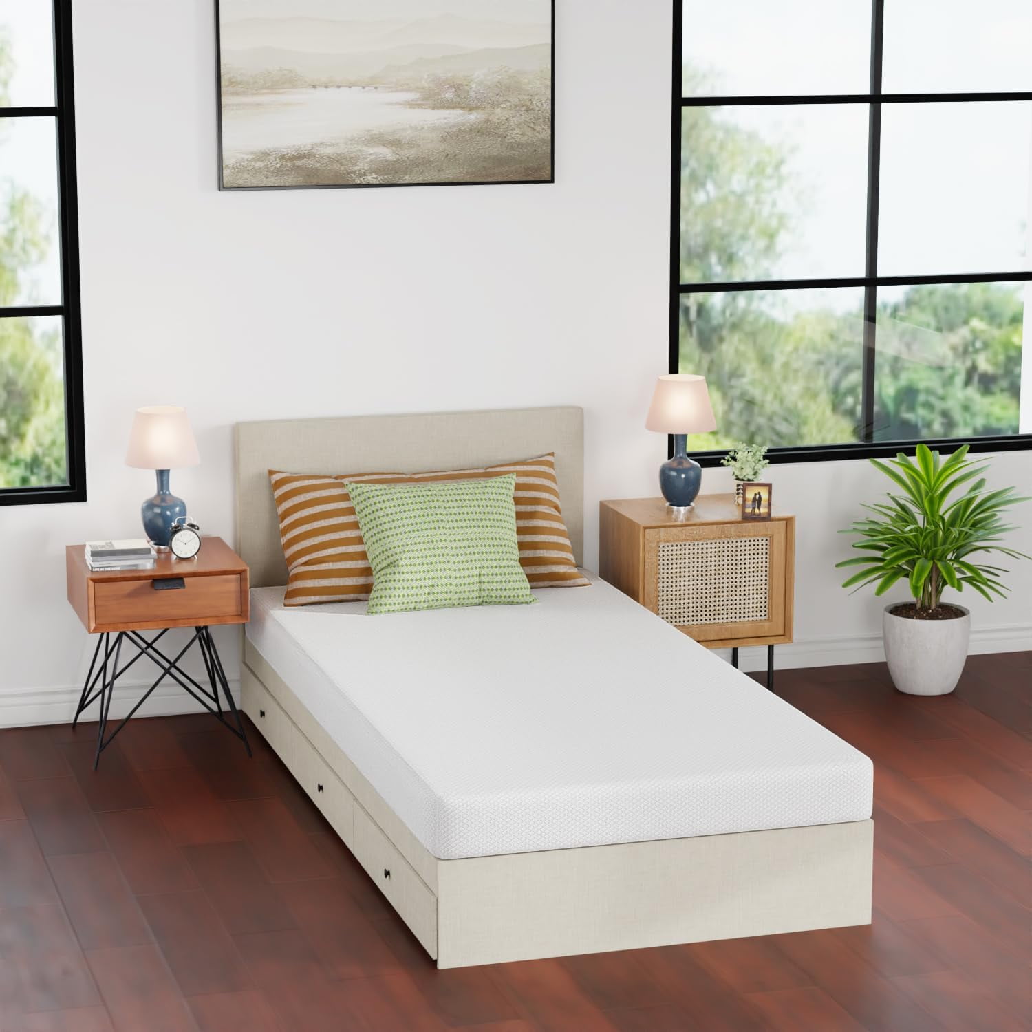 Dkelincs 5 inch Gel Memory Foam Mattress for Cool Sleep & Pressure Relief, Medium Firm Mattress in a Box, Twin XL