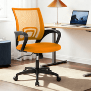 Dkelincs Ergonomic Office Chair Mesh Adjustable Computer Desk Chair with Lumbar Support for Home Office, Orange