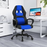 Dkelincs Gaming Chair PC Computer Desk Chair Ergonomic Adjustable Gamer Chair with Lumbar Support Armrest, Blue